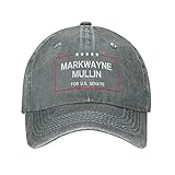 Markwayne Mullin 2022 Senate Election Oklahoma Novelty Baseball Cap Classic Hat for Men Women Adjustable Gray