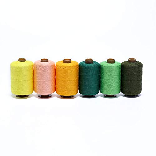image for Candora Sewing Thread Assortment Coil 24 Color 1000 Yards Polyester Th