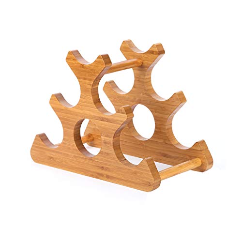 Soporte para Vino de Bambú para 6 Botellas