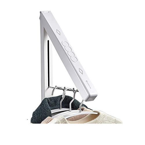 Laundry Rack, Wall Mounted Clothes Airer, Space Saving Washing Line Coat Shirt Dryer Folding/Pull out Wall Hanger Space Saving Clothes Cupboard Storage