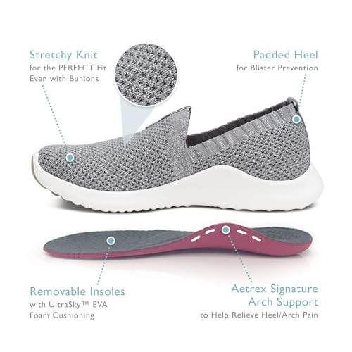 Image of Aetrex Women's Angie Arch Support Orthopedic Slip On Sneakers