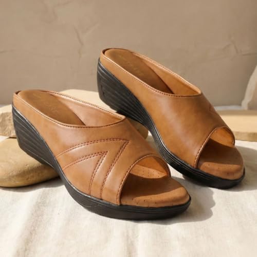 Image of TRASE Wedges for Women | Stylish Sandals for Woman | 2 Inch Wedge Heel Footwear | Ladies Office Wear