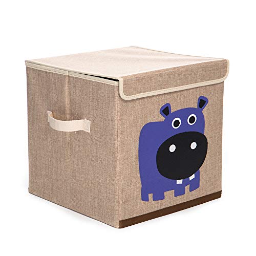 Caixa Organizadora Infantil Quarto Bebê Criança estampa:hipopótamo