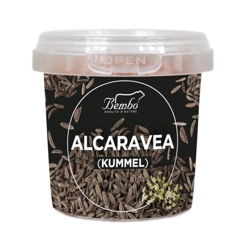 Semillas de Kümmel Bembo (Alcaravea o Comino de los Prados) 70 g – Envase Antidesperdicio y Antioxidación, Reutilizable y Reciclable