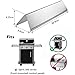 GFTIME 38.9CM Flavorizer Bars 7636 Replacement Parts for Weber Spirit I & II E-310 320 (With Front Burner Knobs), Spirit E310 S310 E320 S320 E330 S330, 1.3mm Thick Heat Plate