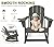 ABCPATIO Plastic Adirondack Chair - Rocking Adirondack Chairs with Cup Holder, Weather Resistant Seating for Patio, Porch, Deck, Pool, Garden, Backyard (Seat Width 20", Dark Gray)