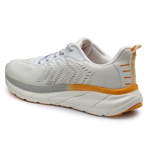 Image of JQR Atlanta Men's Sports Running Shoes Knitting Upper Lace Up Design Soft Cushioned Memory Foam Insole Extra Grip Anti Skid Comfortable Lightweight Durable for Gym, Walking, Jogging & Everyday