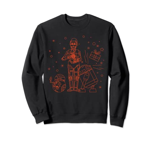 Sweat de Noël Star Wars avec C-3PO R2-D2 BB-8 pour fêtes de fin d'année