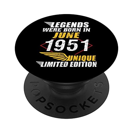 Cumpleaños Junio 1951 Edición Limitada Regalo Legend June PopSockets PopGrip Intercambiable