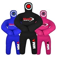 Shelly MMA Grappling Wrestling Dummy for Kids BJJ Punching Bag Wrestling Buddies Brazilian JIU Jitsu Standing Position Dummy Martial Arts Boxing Karate Training Dummies (47\" / 4 Feet) UNFILLED (Black)