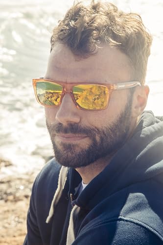 Cressi Rio Sports Sunglasses - Matt Black/Orange Lens, Uni