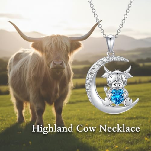 Image of PROESS Animal Birthstone Necklace 925 Sterling Silver Otter /Axolotl /Hippo /Elephant /Dachshund /Monkey /Red Panda Pendant Necklace Animal Birthstone Jewelry Gifts for Women