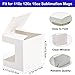 Yuixoseu 36 Pack Mug Boxes for Gifts, Small Gift Boxes with Clear Window, Transparent Cups Wrapping Box for Sublimation Mugs Coffee Cups DIY Crafts Candle 11oz, 12oz, 15oz Gift Wrapping (White)