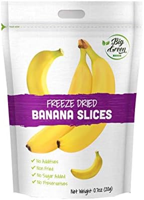 Amazon.com : Big Green Freeze Dried Banana Slices 12PK : Everything Else