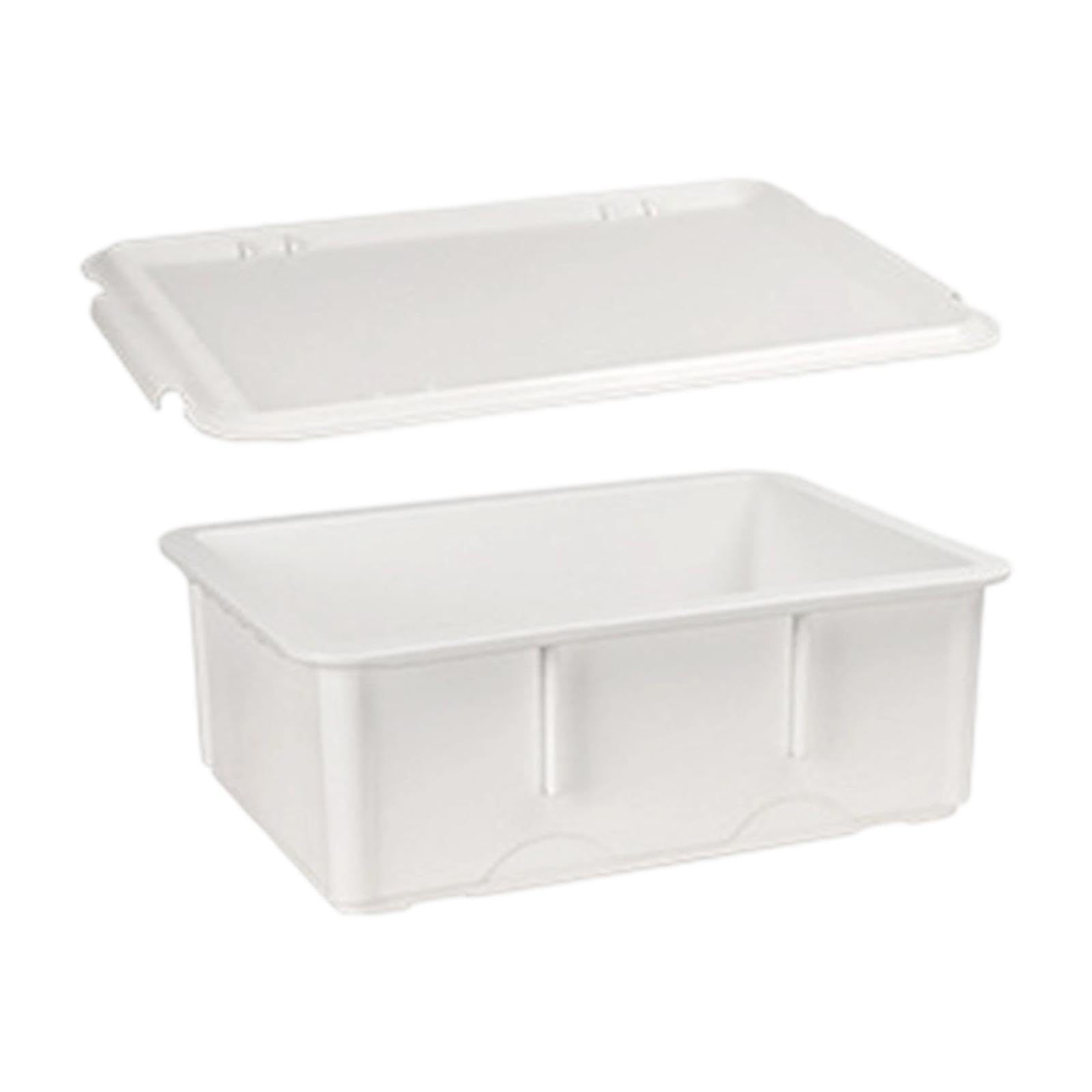 Caja de Fermentación para Pizza con Tapa, Caja de Fermentación, Recipiente de Almacenamiento Casero, Cuenca Profunda