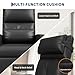 GarveeHome Power Recliner Chair with Massage and Heat, Adjustable Electric Recliner Ergonomic Overstuffed PU Leather Single Sofa, 2 Side Pockets and USB Port, Home Theater Seating for Living Room
