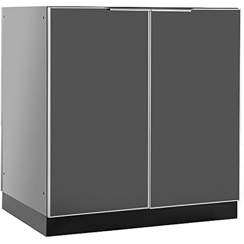 NewAge Products Inc. 65200 Outdoor Kitchen Storage, 2 Door Cabinet, Slate Gray Cover