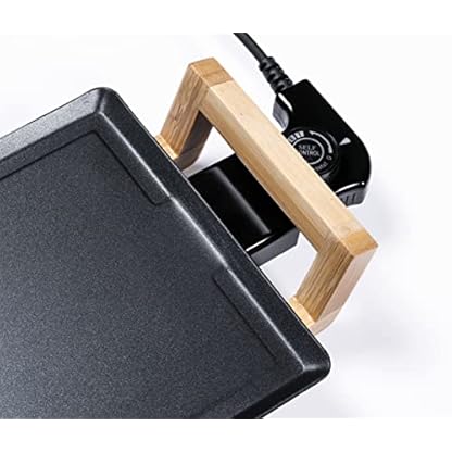 Bestron elektrischer Tischgrill, XXXL Plancha-/Teppanyaki-Grillplatte mit Antihaftbeschichtung, Grillspaß für bis zu 10 Personen, extra lange Grillfläche, 2.000 Watt, Farbe: Schwarz – Bild 3