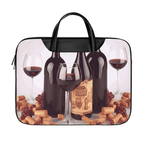Maletín para laptop de 17 pulgadas impermeable rojo vino miniatura 1