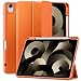 Produktbild Maledan Hülle Kompatibel mit iPad Air 5 2022 Hülle/iPad Air 4 2020 Hülle, Schutzhülle für iPad 10.9 Zoll 2022, Premium PU Leder Soft TPU Rückseite Folio Case Cover [Auto Schlaf/Weckfunktion]- Koralle