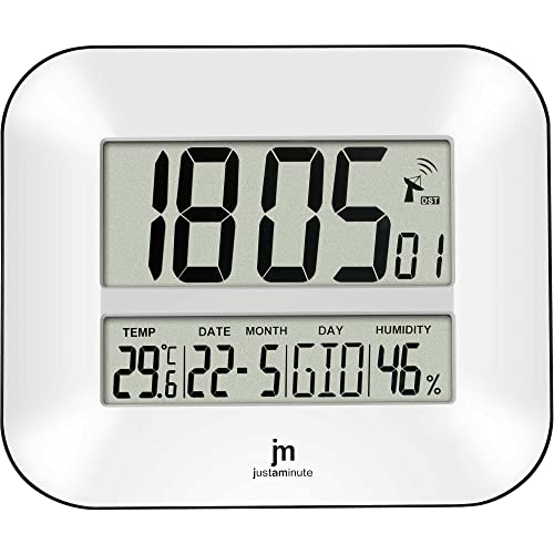 orologio da parete Lowell Lowell JD9902 Digital Wall Clock Rettangolo Bianco Orologio da Parete