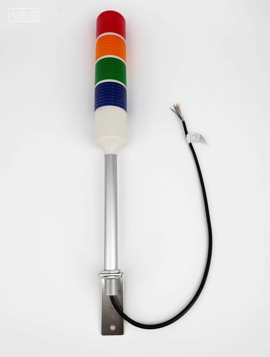 12V DC LED-Warnleuchten Multicouche industrielle Signaleuchten Alarmleuchten Machine Equipment Affichage (4-Lagen)