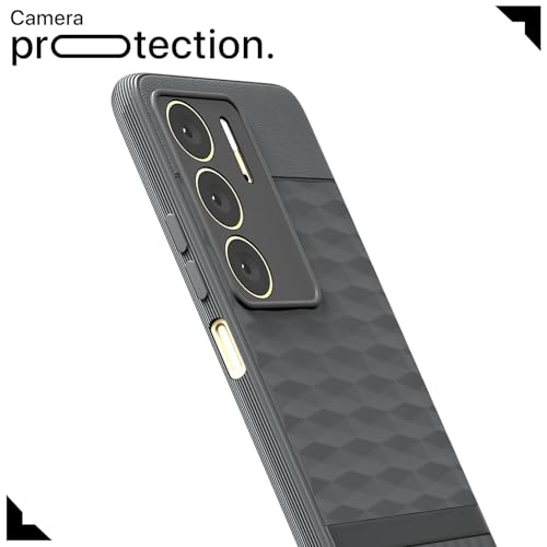 Image of Outlouders Back Cover for Realme C75 | TPU Soft Flexible Shockproof | Full Camera Protection Back Case (Grey)