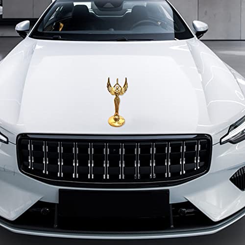 Image of Goddess Hood Ornaments for Cars Angel Logo Car Front Bonnet Stand Cars Metal Stickers Universal 3D Emblem Badge Auto Sticker Symbol Ornament for Trucks Vehicle (Goddess Golden)