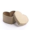 Pack of 24 Paper Mache Heart Boxes with Lids – Unfinished Papier Mache Craft Boxes for Painting, Decoupage & Decorating – Gift Boxes for Jewelry, Crafts & Favors (3" L x 3" W x 1.5" H) #3