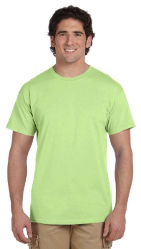 T-shirt Gildan homme vert XX-Large en coton classique confortable