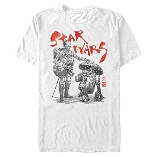 T-Shirt Star Wars Anime Droids Homme aux Finitions Premium Durables