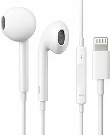 Fones De Ouvido Estéreo Com Fio Microfone Integrado Controle de Volume Compativel iPhone 14 13 12 11 Pro Max XS XR X 8 7 Premium iOS