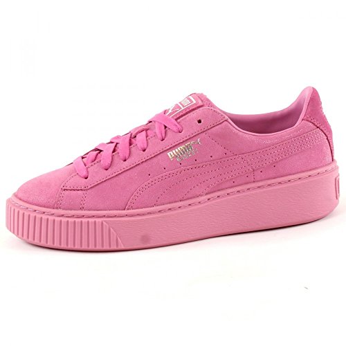 PUMA Basket Platform Reset Womens Trainers 363313 Sneakers Shoes (UK 3.5 US 6 EU 36, Prism Pink 02)