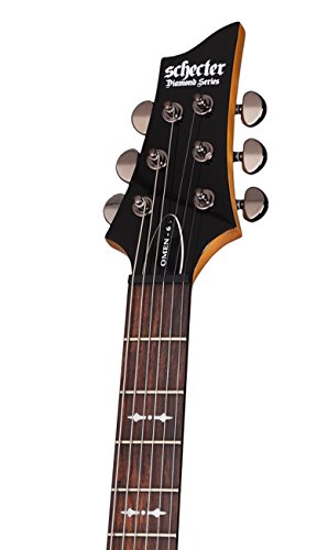 Schecter Omen-6 6-String Electric Guitar, Black #TOP5