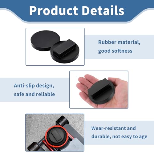 2 Stück Wagenheber Gummiauflage, Jack Pad, Gummi Auflage Hochbelastbare Schutzpads gegen Kratzer und Beschädigungen, für Hebebühne Autowerkstätten, Rutschfest und Langlebig für 1-7 Serie & Mini Cooper