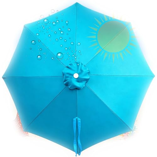 Toile pour Parasol Déporté Déchiré | Auvent Remplacement Jardin 6 Baleines