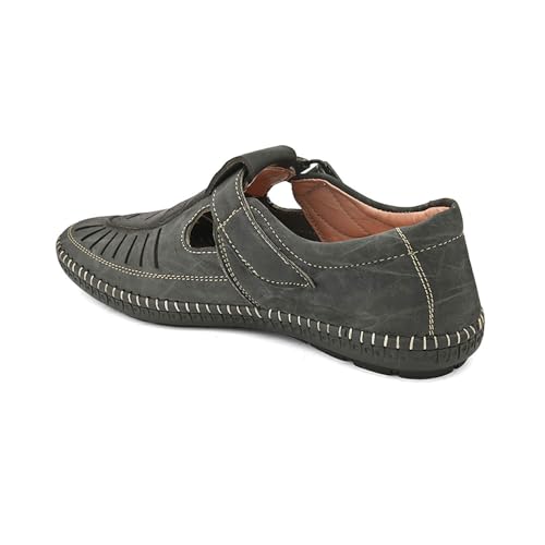 Image of Centrino Men's Fisherman Sandals | Sporty & Casual Summer Footwear | Adjustable Fit with soft cushion Padding | Closed-Toe Comfort & Durability (9284)