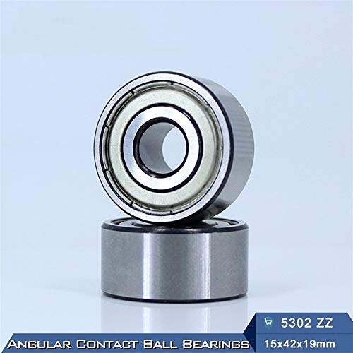 Rodamientos 3302 de doble hilera con blindaje metálico ZZ para soportar alta carga axial 6