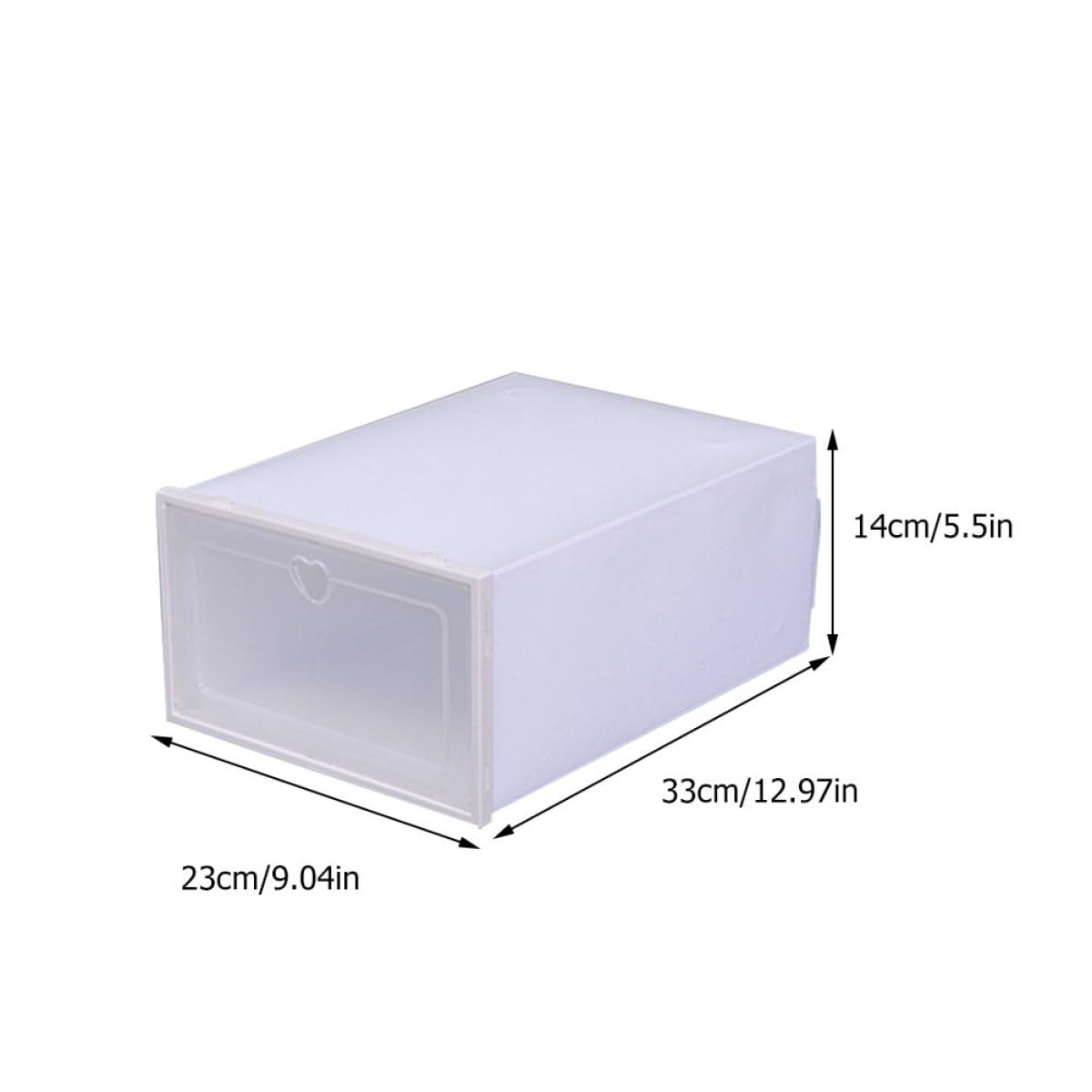 Set da 4 Scatole Porta Scarpe Trasparenti Coperchio Organizzatori per Scarpe in Plastica Spessa Contenitori di Stoccaggio Grandi Capacità per Casa e Armadio Design a Cassetto