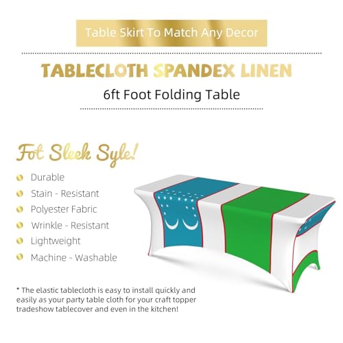 Nappe extensible Ouzbékistan infroissable pour table 1,8 m