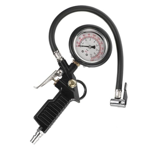 PRETYZOOM 1 Pieza medidor de presion de neumaticos inflador neumaticos inflador de neumáticos inflador de calibre de coche medidor de neumáticos aire compresor de neumáticos el plastico