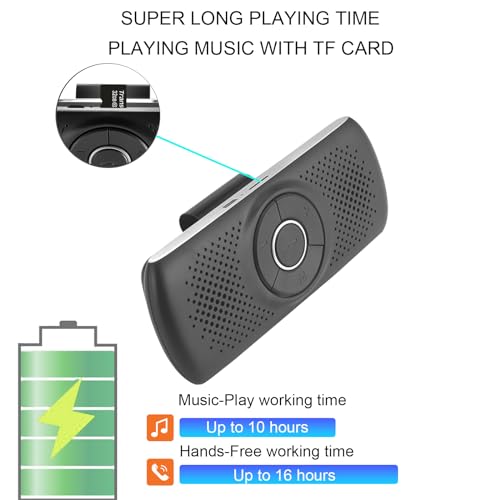 Kit main libre voiture bluetooth 5.0 compatible Siri et Google Assistant - 6