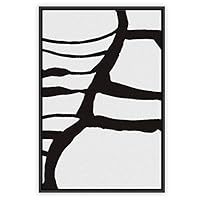 Framed Canvas Wall Art Abstract Color Block Canvas Prints Home Artwork Decoration for Living Room,Bedroom - 16x24 inches