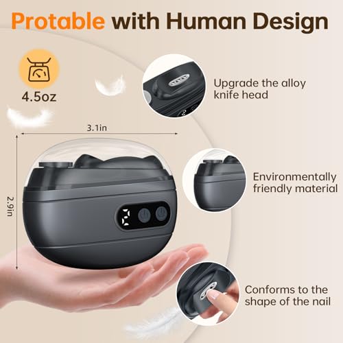 Coupe-ongles électrique rechargeable USB parfait pour la routine du soir