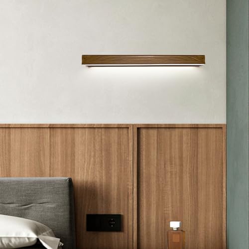 LED interior apliques de pared madera 40cm para iluminación de pasillo y espejo 4