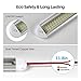 12v LED Interior Light Bar，CT CAPETRONIX 120LEDs 1500LM 8W DC 12 Volt led Strip Lights with ON/Off Switch，for Enclosed Cargo Trailer, Car RV Van Truck Lorry Camper Boat Caravan Motorhome (2Pack)