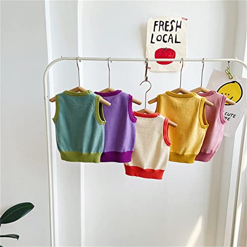 Knitted Cartoon Round Neck Boys and Girls Pullover Vest Spring Autumn Children's Knitted Vest Hooded Zip up3