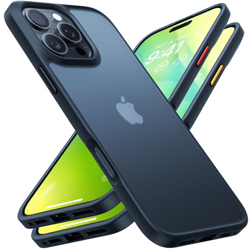 TORRAS for iPhone 16 Pro Max Case 12FT Military Grade Shockproof Durable & Sturdy Velvety Touch and Anti-Slip Texture Protective for iphone 16 Pro Max cover Matte Black