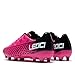 LEOCI Soccer Cleats for Women's and Men's Outdoor Unisex Football Shoes Firm Rugby Boots