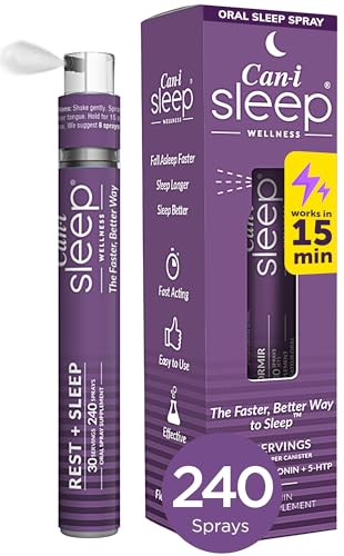 Cani Brands Feel Amazing Fast-Acting Sleep Spray with Melatonin, GABA & 5-HTP - Natural Oral Sleep Aid to Fall Asleep Quickly & Wake Refreshed - Can-i Sleep Aid for Adults - 30 Servings